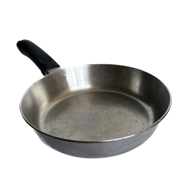 Revere Ware 8” Frying Pan Skillet Stainless Steel 96a No Lid Clinton USA Frypan - Picture 1 of 8